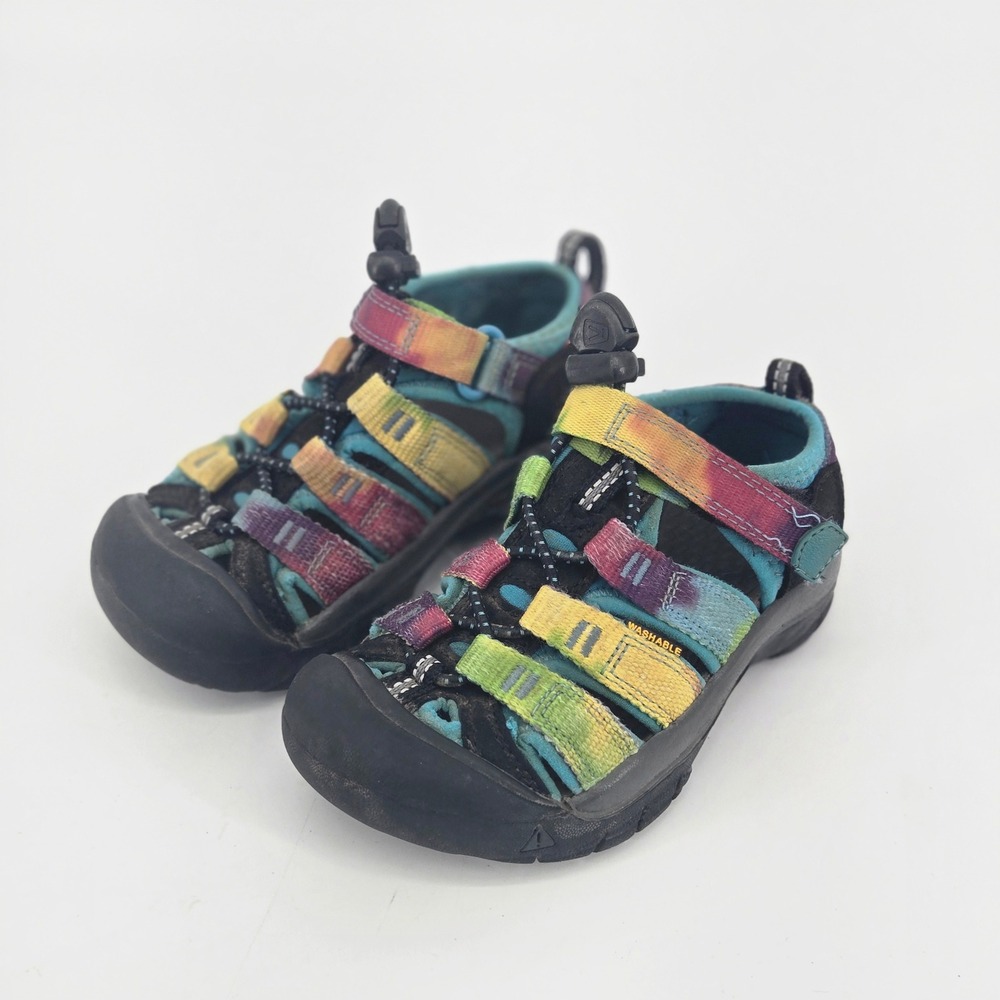 Keen Newport H2 Toddler Kids Trail Hiking Sandals Tie Dye Rainbow Water Shoes 9